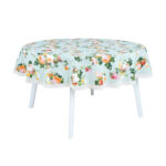 Laudlina SUMMER FLOWER pitsiga, D170cm, lilleline, 20% polüester, 80% puuvill, kangas 429 Laudlinad ja linikud