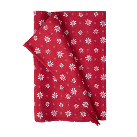 Linik HOLLY 43x116cm, punane Edelwaiss, 80% puuvill, 20% polüester, kangas 443 Jõulud Laudlinad ja linikud