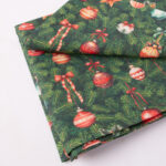 Laudlina CHRISTMAS NEW 136x220cm, jõuluehted kuusel, 50% polüester, 50% puuvill, kangas 573 Laudlinad ja linikud