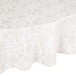 Laudlina PARTY pitsiga, D170cm, heledad lilled, 50% polüester, 50% puuvill, kangas 589 Laudlinad ja linikud