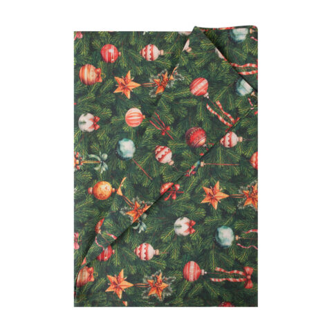 Linik CHRISTMAS NEW 43x116cm, jõuluehted kuusel, 50% puuvill, 50% polüester, kangas 573 Laudlinad ja linikud