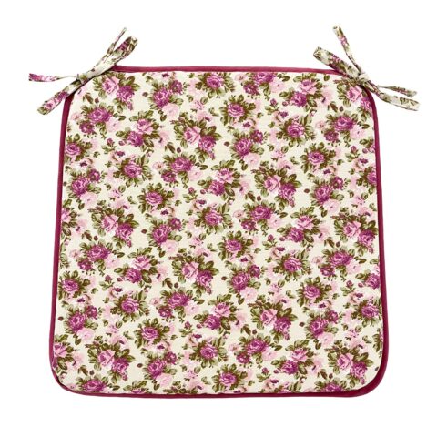 Toolikate LONETA NEW 39x39cm, paksus 2,5cm, lilla roos, 50% puuvill, 50% polüester, kangas 477 Sisustustekstiil