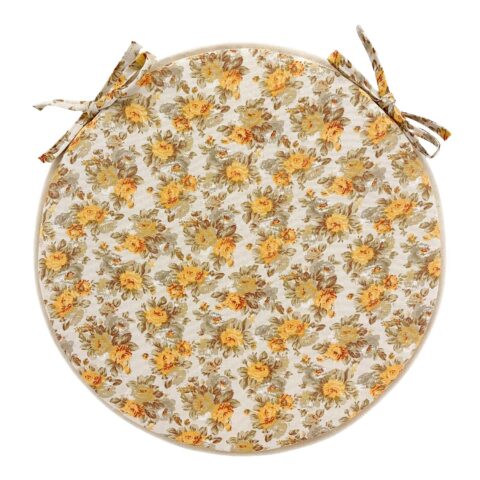 Toolikate LONETA NEW D38cm, paksus 2,5cm, beež roos, 100% puuvill, kangas 476 Sisustustekstiil
