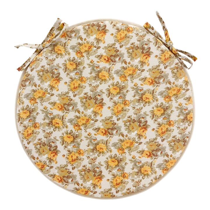 Toolikate LONETA NEW D38cm, paksus 2,5cm, beež roos, 100% puuvill, kangas 476 Sisustustekstiil