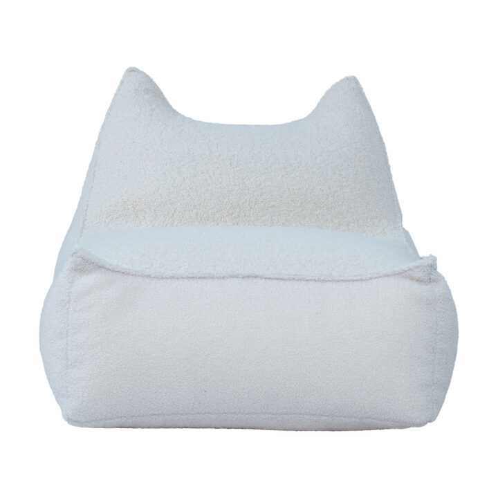 Kott tool LARRY CAT 100x70x30/56cm, naturaalvalge Sisustustekstiil