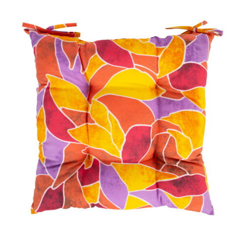 Toolipadi LONETA 40x40cm, punased lehed, 50% puuvill, 50% polüester, kangas 480 Sisustustekstiil
