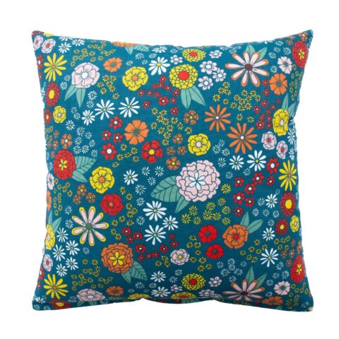 Padi HOLLY 45x45cm, lukuga, õitsvad õied, kangas 80% puuvill, 20% polüester, kangas 425 Dekoratiivpadjad
