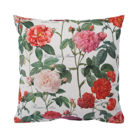 Padi HOLLY 45x45cm, lukuga, roosiaed, 100% puuvill, kangas 440 Dekoratiivpadjad Dekoratiivpadjad