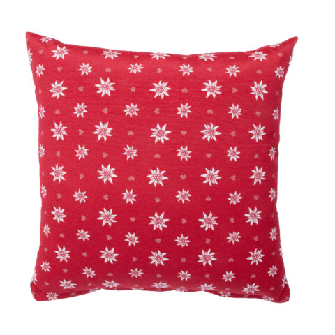 Padi HOLLY 45x45cm, lukuga, punane Edelwaiss, 50% puuvill, 50%  polüester, kangas 443 Dekoratiivpadjad Dekoratiivpadjad