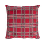 Padi HOLLY 45x45cm, lukuga, punane ruut, 50% puuvill, 50%  polüester, kangas 445 Dekoratiivpadjad Dekoratiivpadjad