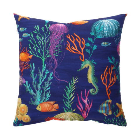 Padi HOLLY 45x45cm, lukuga, veealune maailm, kangas 100% puuvill, kangas 487 Dekoratiivpadjad