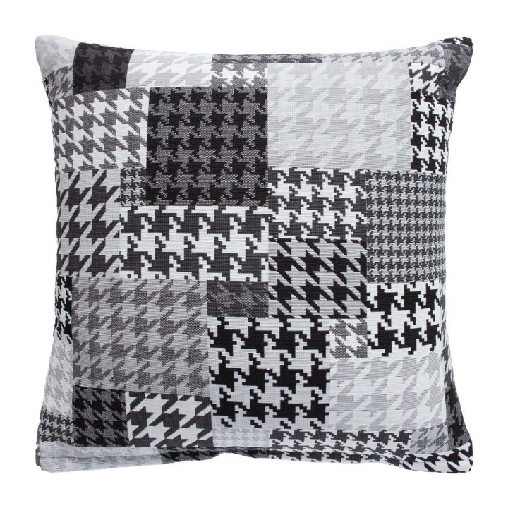 Padi HOLLY 45x45cm, lukuga, must ja valge, kangas 50% puuvill, 50% polüester, kangas 490 Dekoratiivpadjad