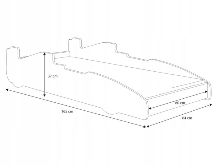LASTE Voodi FORMULA 160 x 80 cm Autovoodid