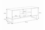 Focus RTV kapp 135 cm – loft tamme viimistlus TV-alused