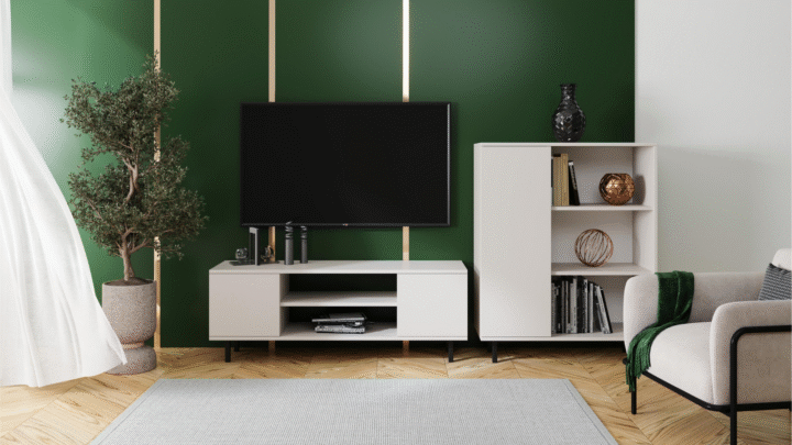 RTV Focus kašmiir 155 cm mustad jalad TV-alused