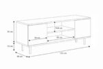 RTV Focus kašmiir 155 cm kuldsed jalad TV-alused