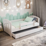 Felix lastevoodi valge 160×80 Lastevoodid 160x80 cm sahtliga