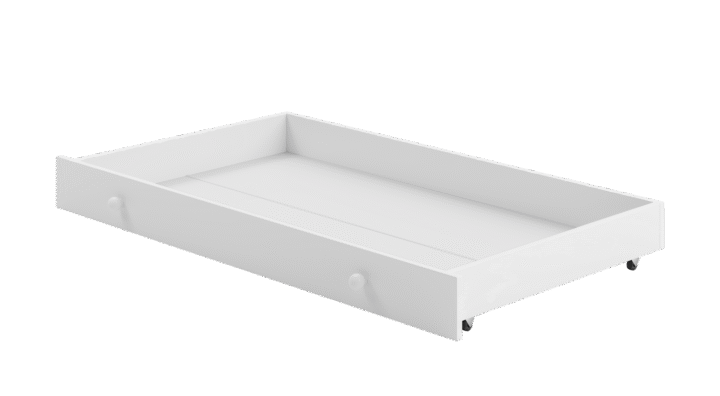 Üheinimesevoodi Erik 160×80 valge – must paneel Lastevoodid 160x80 cm sahtliga