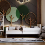 Üheinimesevoodi Max 160×80 koos piirdega Lastevoodid piirdega