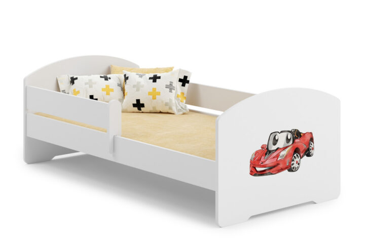 Lastevoodi Luk 140×70 koos äärega – Võidusõiduauto Lastevoodid piirdega