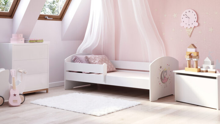 LUK lastevoodi 140×70 koos piiretega – Magav printsess Lastevoodid piirdega