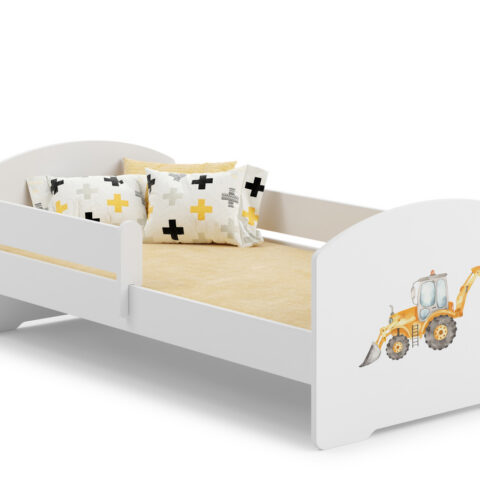 Lastevoodi LUK 160×80 koos piiretega – Ekskavaator Lastevoodid piirdega