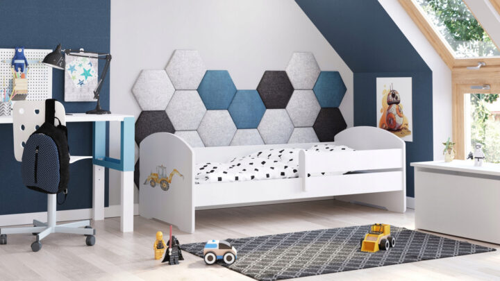 Lastevoodi LUK 160×80 koos piiretega – Ekskavaator Lastevoodid piirdega