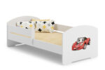 Lastevoodi Luk 160×80 koos piirdega – Võidusõiduauto Lastevoodid piirdega