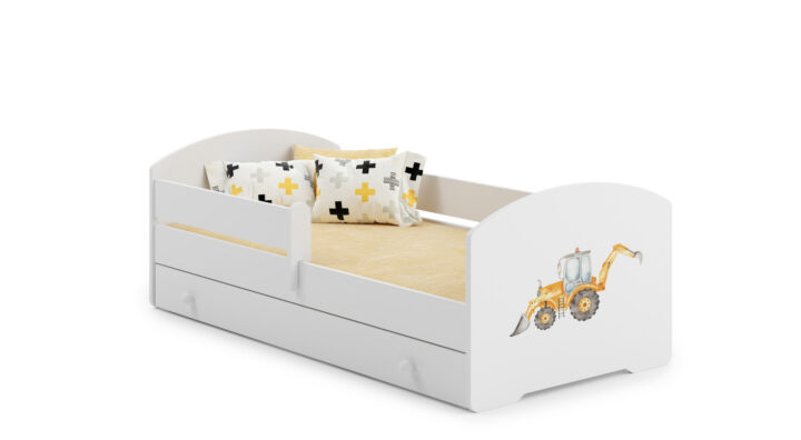 Lastevoodi Luk 140×70 sahtliga – Ekskavaator Lastevoodid 140x70 cm sahtliga