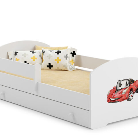 Lastevoodi Luk 140×70 sahtliga – Võidusõiduauto Lastevoodid 140x70 cm sahtliga