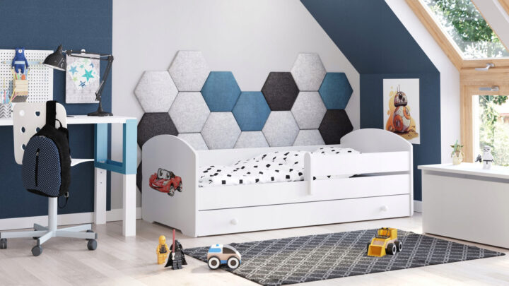 Lastevoodi Luk 140×70 sahtliga – Võidusõiduauto Lastevoodid 140x70 cm sahtliga