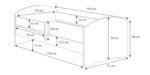 Lastevoodi 140×70 valge sahtliga jalgpalliga Lastevoodid 140x70 cm sahtliga