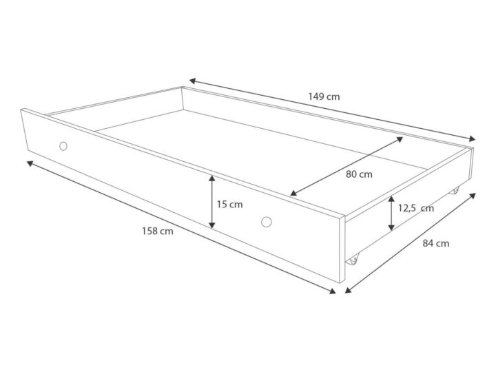 Kaheinimesevoodi Luk 160×80 – Sinine karuteddy Kahekohalised voodid