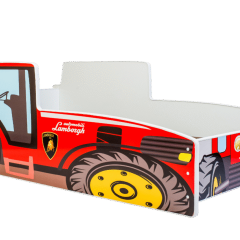 Lastevoodi Traktor punane 160×80 Autovoodid