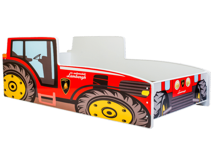 Lastevoodi Traktor punane 160×80 Autovoodid