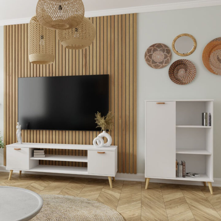 RTV Focus valge 155 cm – Skandinaavia TV-alused