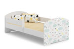 LUK lastevoodi 160×80 piiretustega – Tähed Lastevoodid piirdega