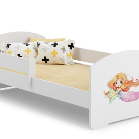 Lastevoodi LUK 160×80 koos piiretega – Merineitsi Lastevoodid piirdega
