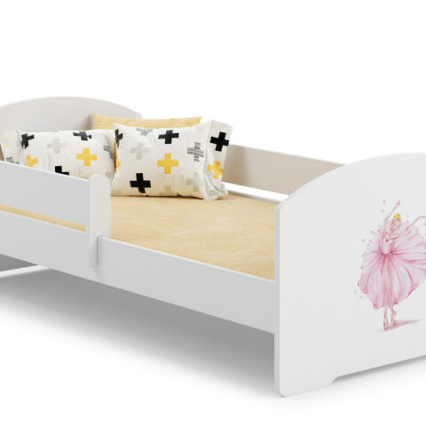 LUK lastevoodi 160×80 koos külgedega – Printsess krooni sees Lastevoodid piirdega