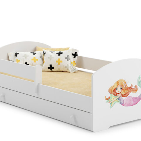 Lastevoodi LUK 140×70 sahtliga – Merineitsi Lastevoodid 140x70 cm sahtliga