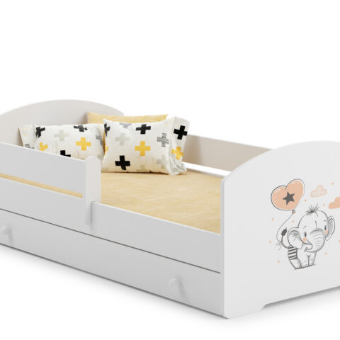 LUK lastevoodi 140×70 sahtliga – Beebe elevant Lastevoodid 140x70 cm sahtliga