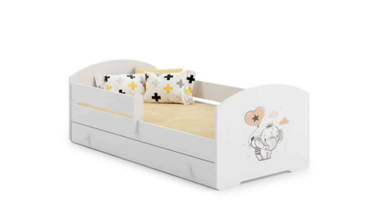 LUK lastevoodi 140×70 sahtliga – Beebe elevant Lastevoodid 140x70 cm sahtliga