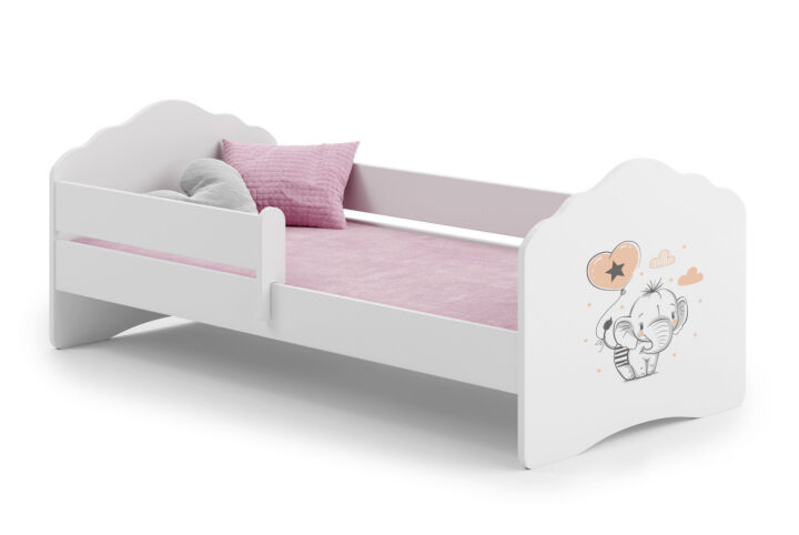 Wave üheinimesevoodi 160×80 koos kaitsetara – Elevant Lastevoodid piirdega
