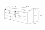 Wave lastevoodi 140×70 sahtliga – Elevant Lastevoodid 140x70 cm sahtliga