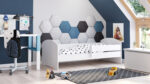 Üheinimesevoodi Luk 140×70 koos piirdega Lastevoodid piirdega