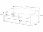 Emma lastevoodi 160×80 hall Lastevoodid 160x80 cm sahtliga