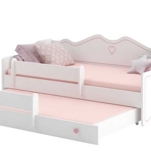Emma II kaheinimesevoodi 160×80 roosa Kahekohalised voodid