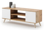 RTV Focus 155 cm tamme craft kuld/sinine TV-alused