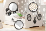 Panda lastevoodi 140×70 sahtliga Loomateemalised 140x70 cm lastevoodid