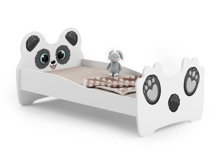 Panda lastevoodi 160×80 sahtliga Loomateemalised 160x80 cm lastevoodid